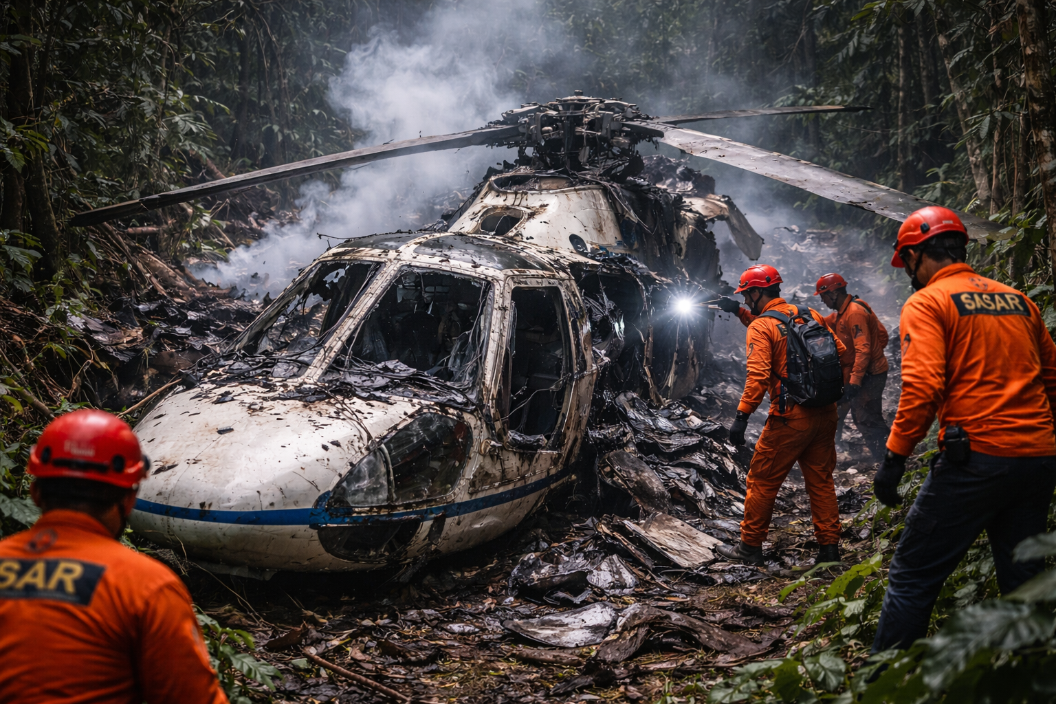 ইন্দোনেশিয়ায় হেলিকপ্টার দুর্ঘটনা, ৮ আরোহীর মর্মান্তিক মৃত্যু