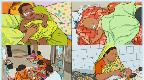 অক্সিজেন আর ক্যানুলায় ভর করে বেঁচে থাকার লড়াই শিশুদের